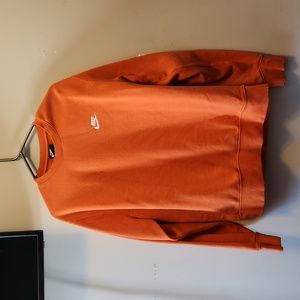 Orange with flaw nike crewneck